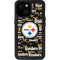 NFL Pittsburgh Steelers Black Blast iPhone 15 Waterproof Case